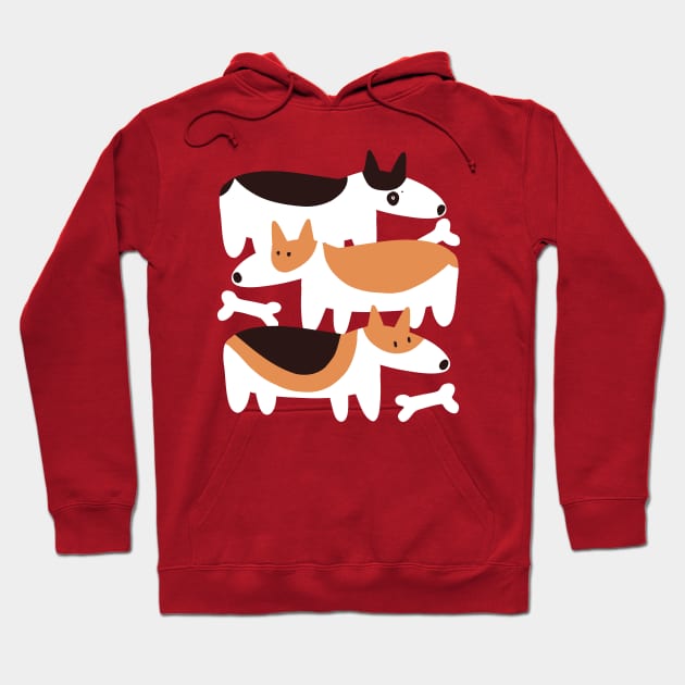 Corgi dog Hoodie by Mimie20